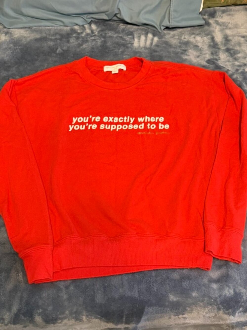 Spiritual Gangster "You're Right Where You're Supposed To Be" Long Sleeve Tee M